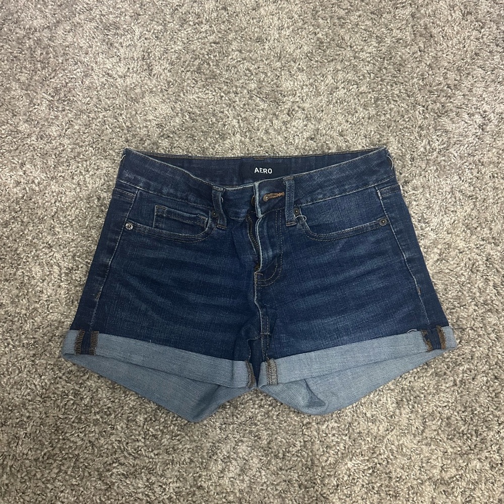 Aeropostale Dark Blue Jean Shorts